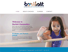 Tablet Screenshot of bartlettgymnastics.com